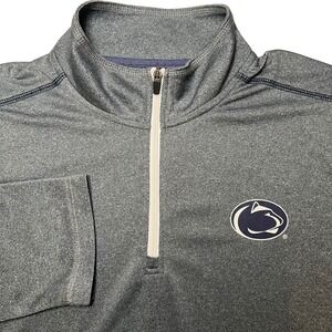 Penn State Nittany Lions Men's 2XL Champion Heather Navy Blue 1/4 Zip‎ Pullover